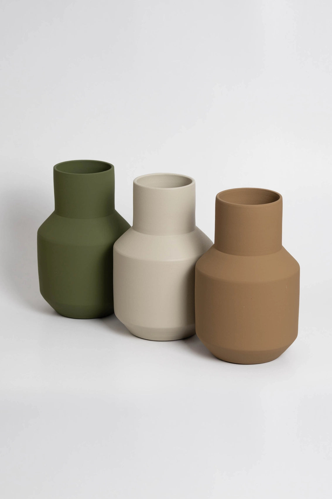 Sado Ceramic Vase - Light Brown