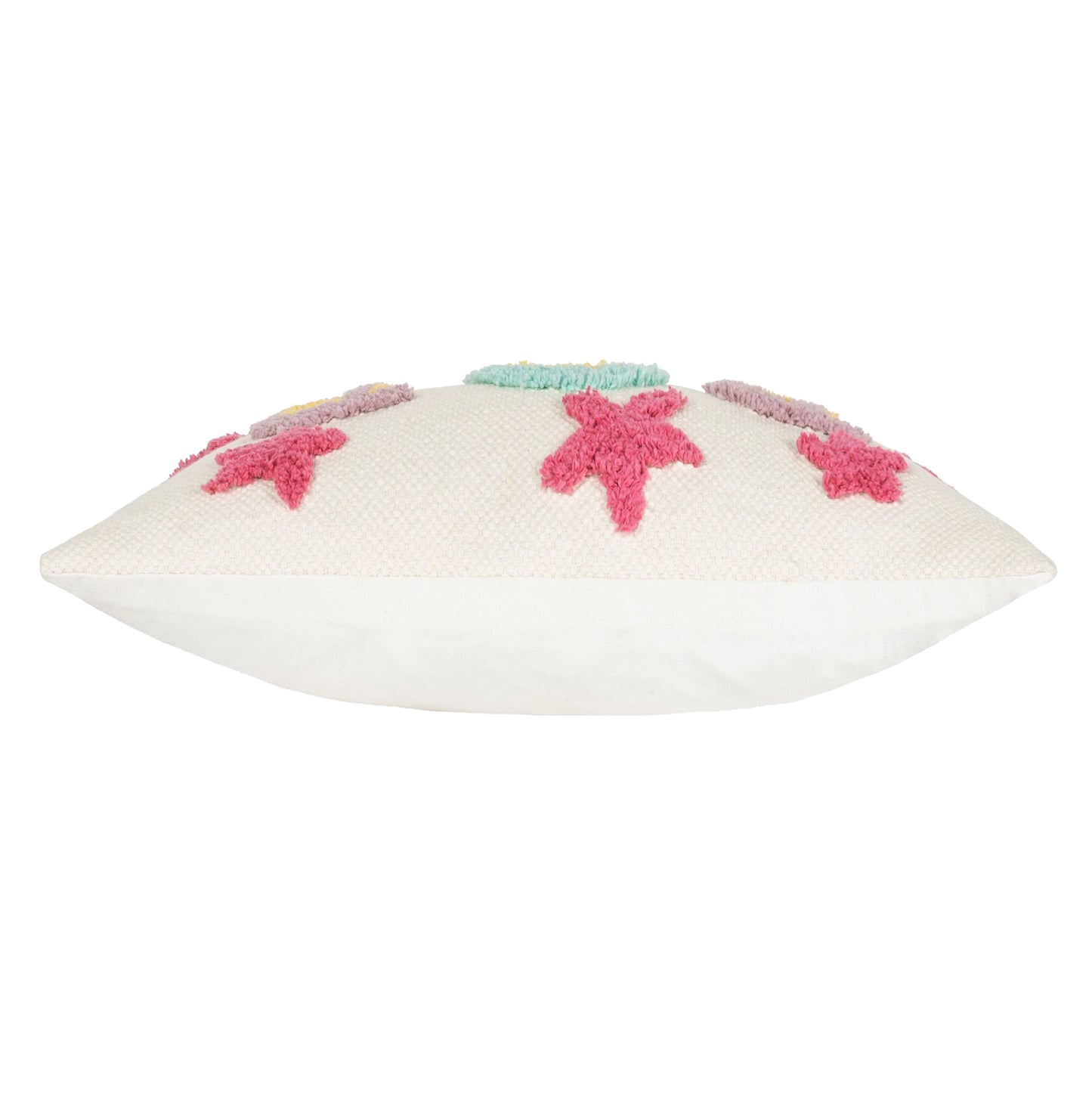 Pop Cotton Tufted Cushion - Fuchsia