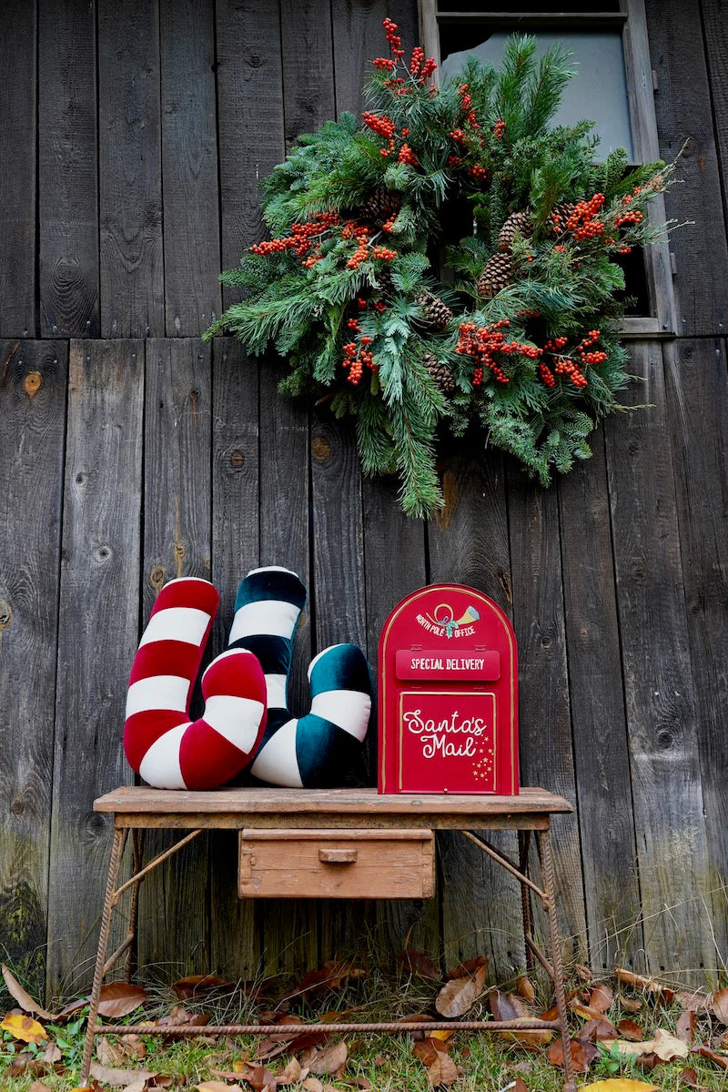 Patchwork Pillow - Red Lollipop