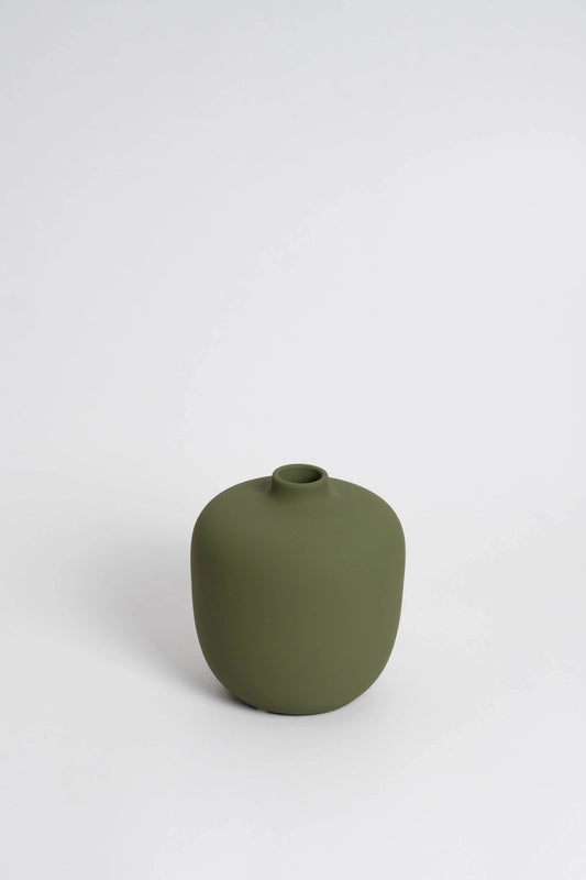 Blanc Ceramic Vase - Olive Green